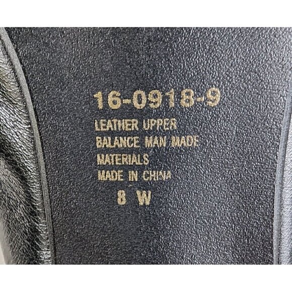 Harve Bernard Black Kitten Heels with Cut outs size 8W - Picture 5 of 8